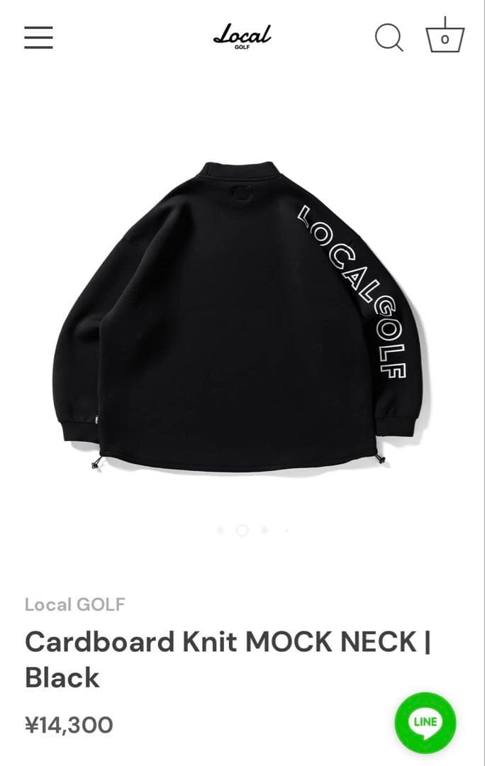 【完売品セット】LOCAL GOLF モックネック＆ジョガーパンツセット
