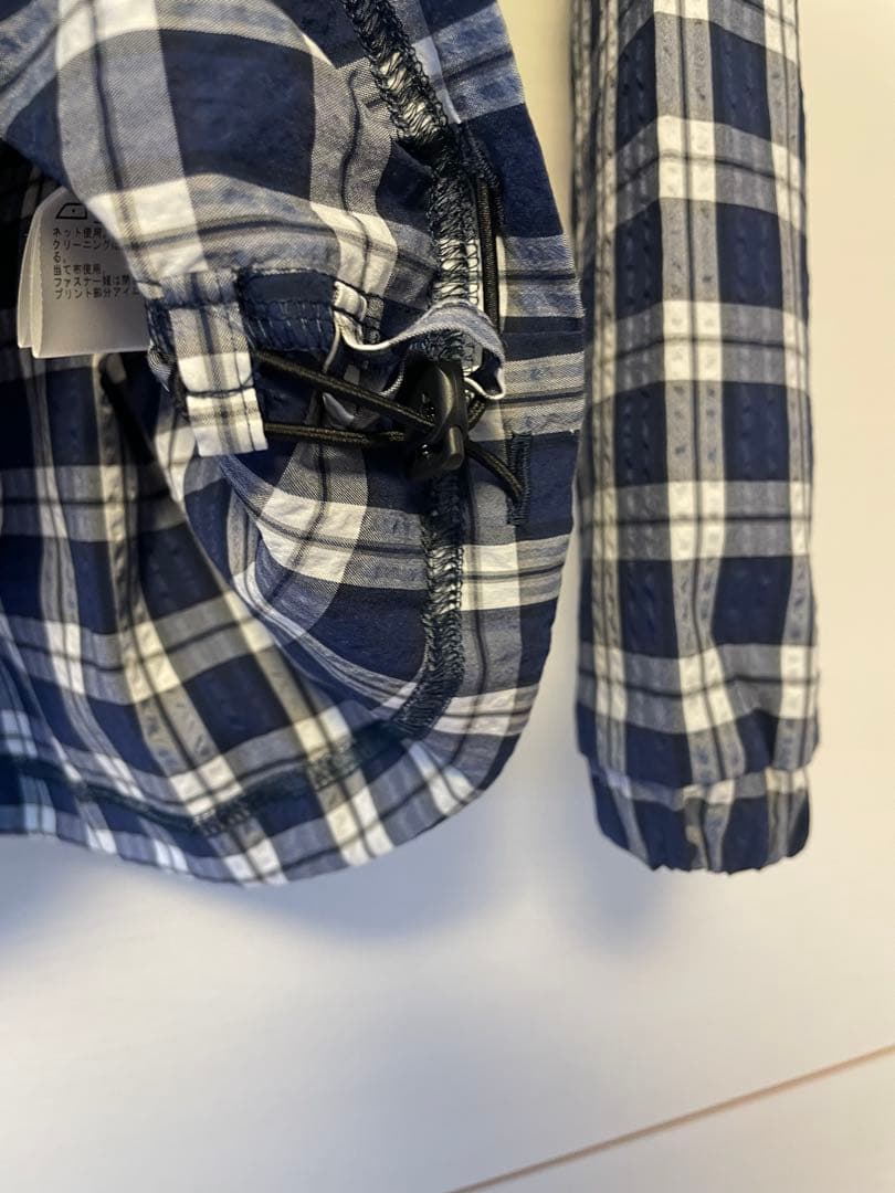 【BEAMS GOLF】レディース ブルーチェック ブルゾン ジャケット L