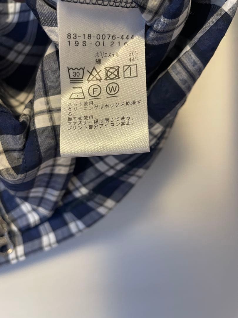 【BEAMS GOLF】レディース ブルーチェック ブルゾン ジャケット L