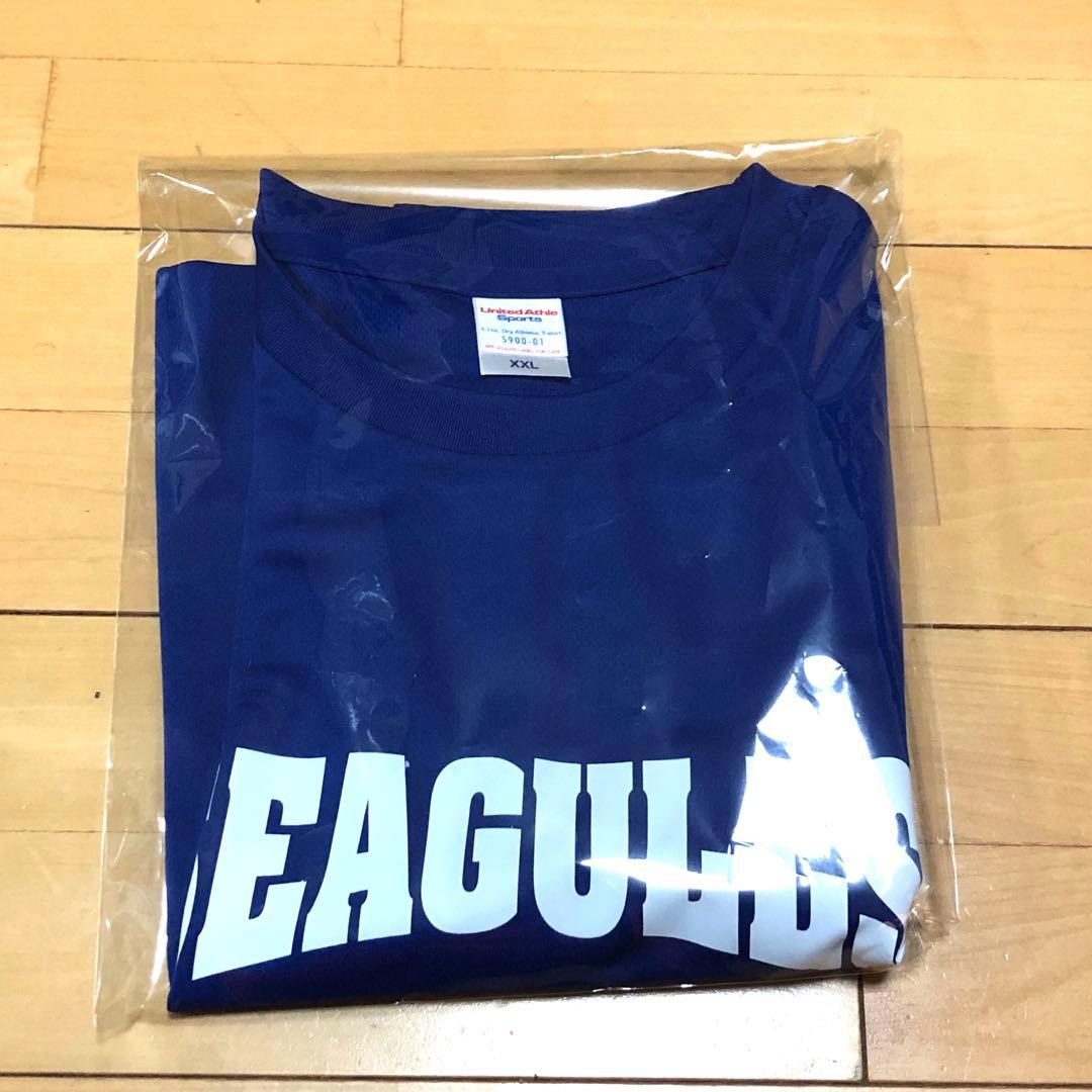 新品 東海大学 シーガルス SEAGULLS ロゴ ドライTシャツ ブルー