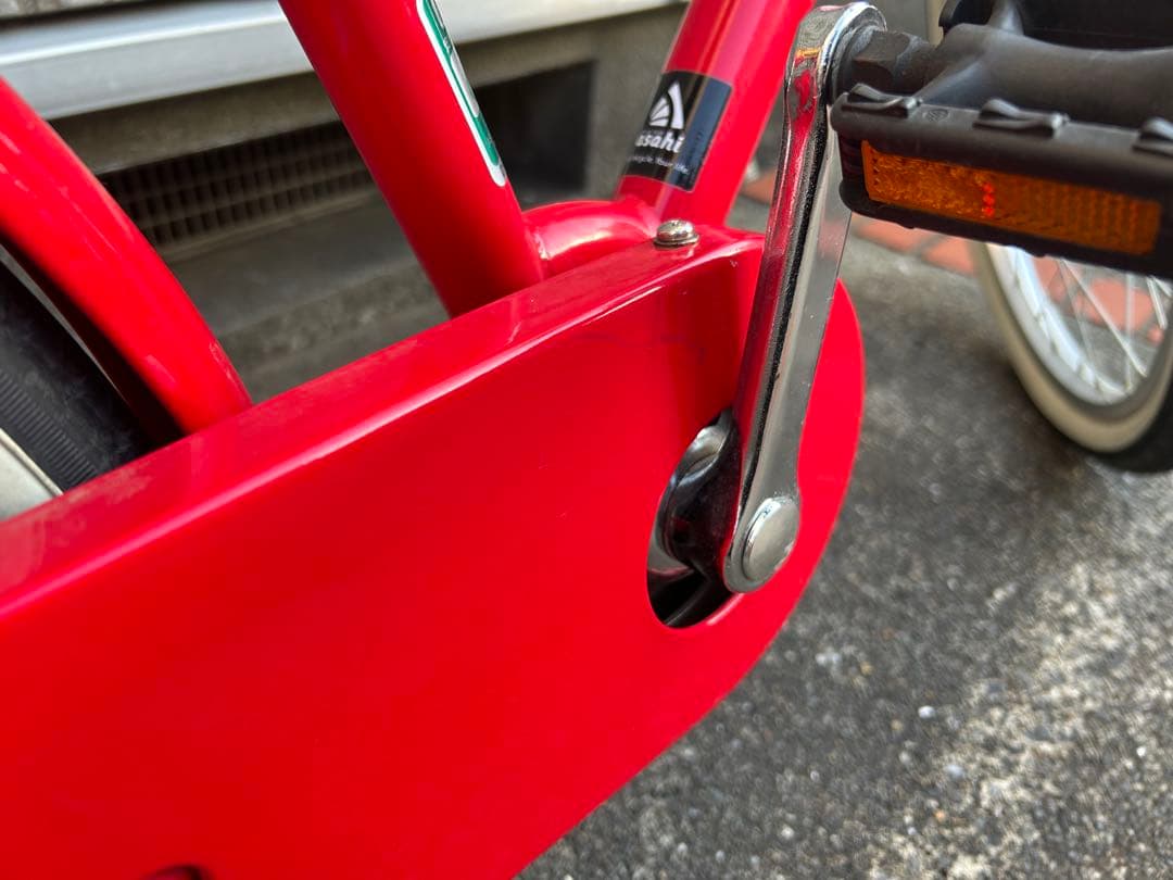 吉祥寺エリア　自転車　18インチ　赤　子供　小学生　キッズ　アサヒサイクル