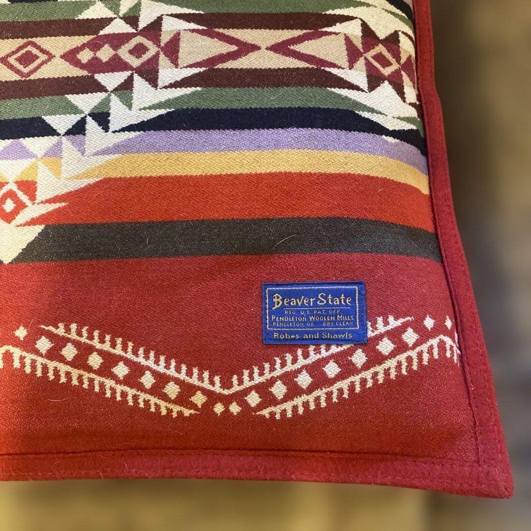 PENDLETON Beaver State 幾何学模様ウールクッション