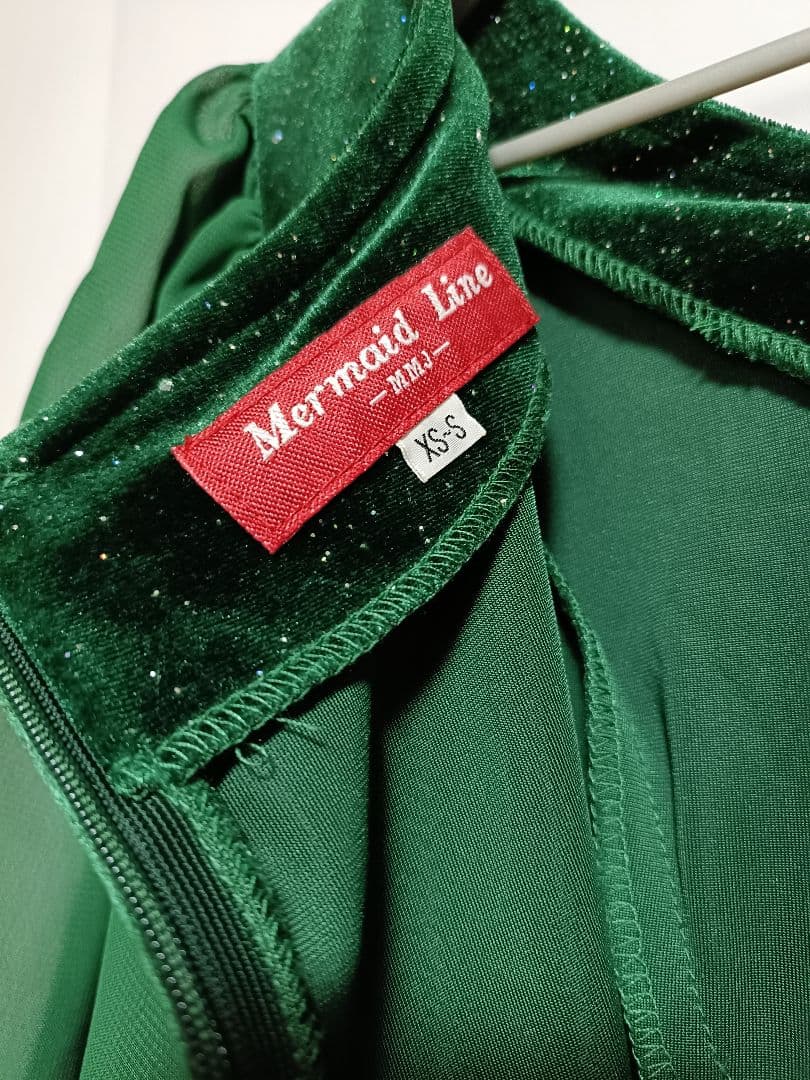 ☆新品未使用☆MMJ　フラドレス　XS-Sサイズ　ベロア　ラメ入　カラードレス