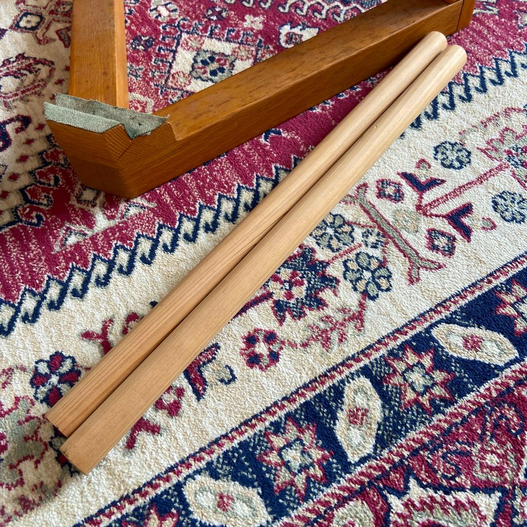締め太鼓　和太鼓 締太鼓　台付き　バチ付　直径約35cm