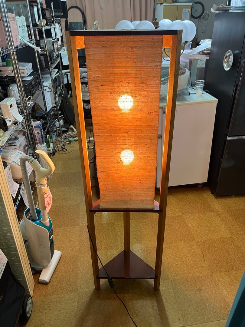 木製フロアスタンド 和風