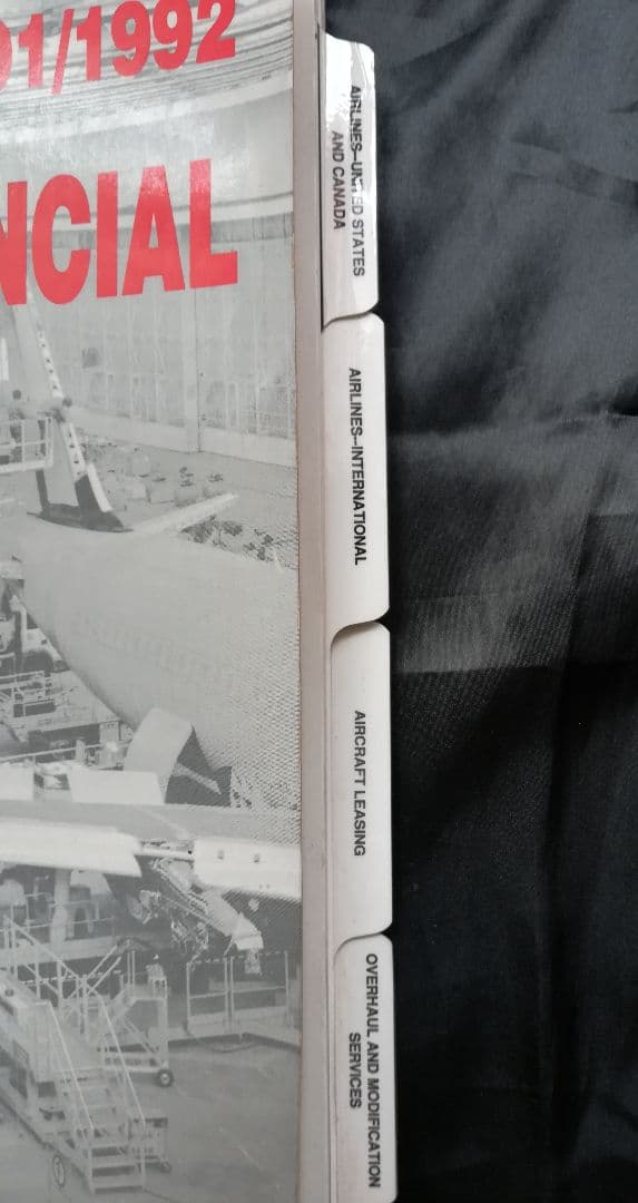 【ヴィンテージ】1991/1992THE AIRLINE F DIRECTORY
