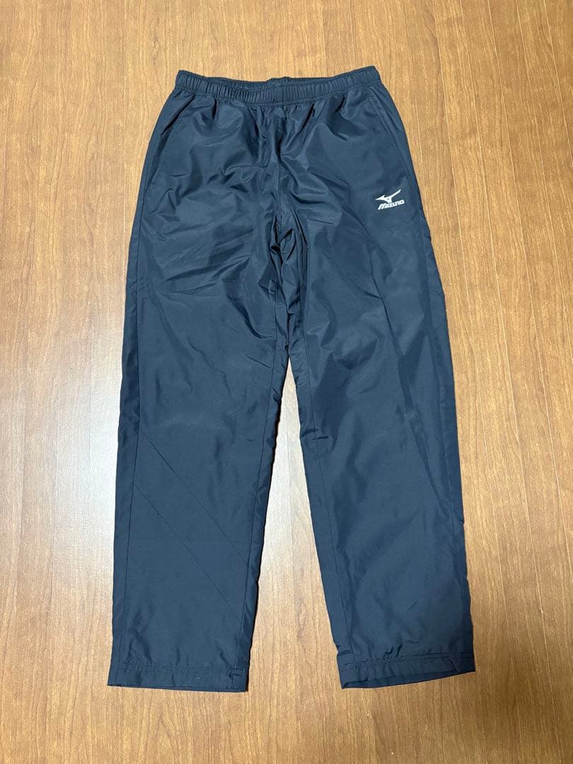 【美品】MIZUNOミズノ ウィンドブレーカー 上下セット ネイビー Mサイズ