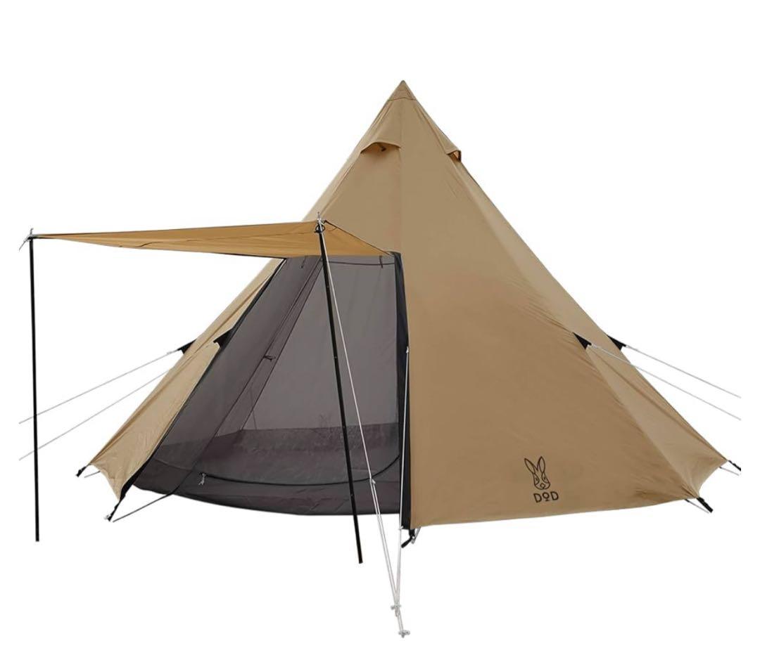 【美品】dod ワンポールテントＬセット　（ペグなし）