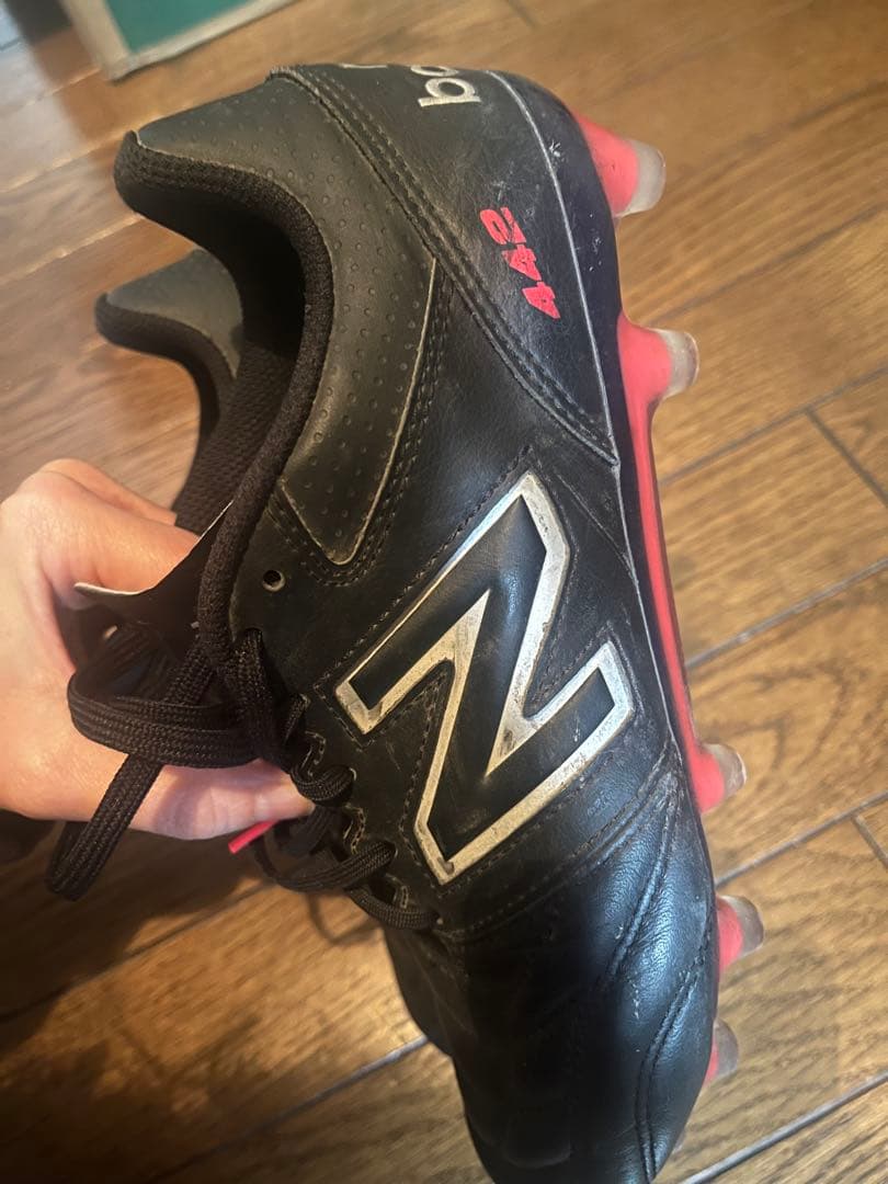 25㎝　New Balance 442 ブラック スパイクシューズ
