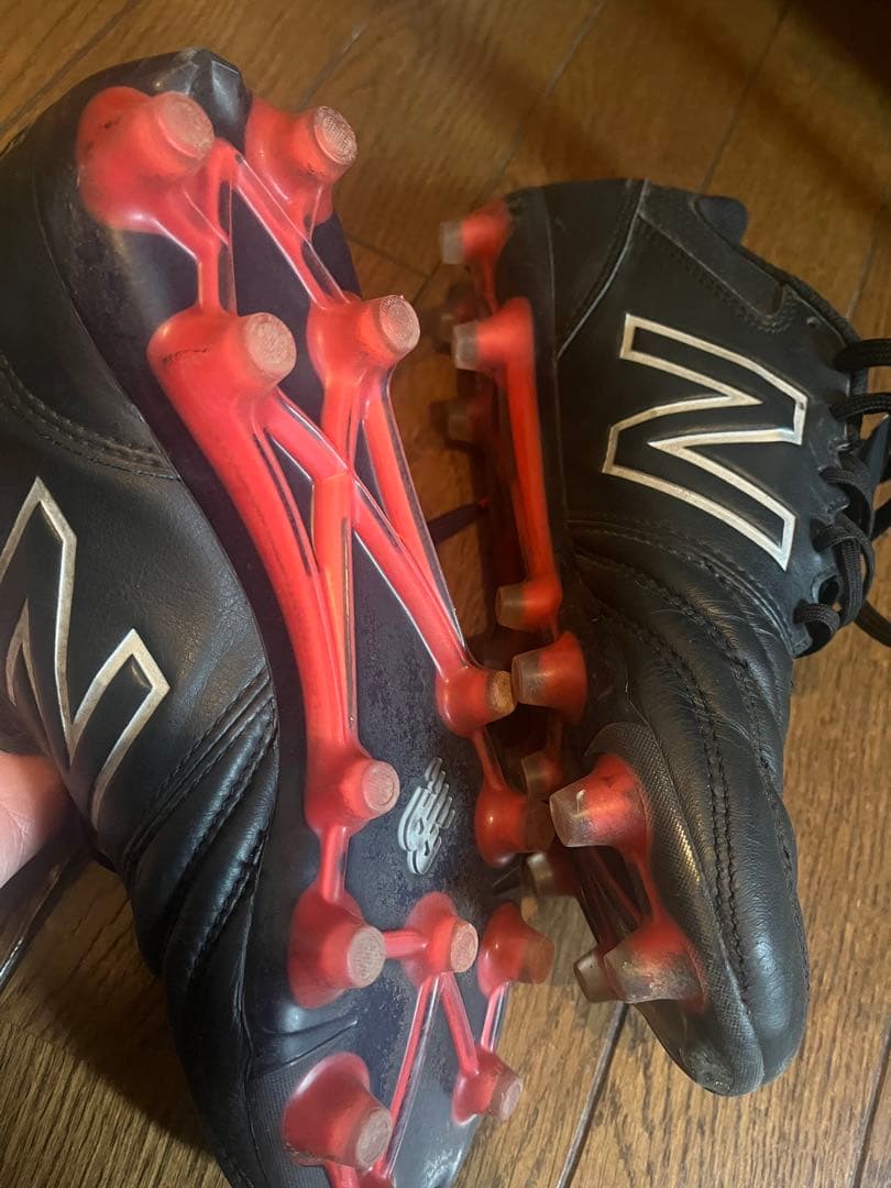 25㎝　New Balance 442 ブラック スパイクシューズ