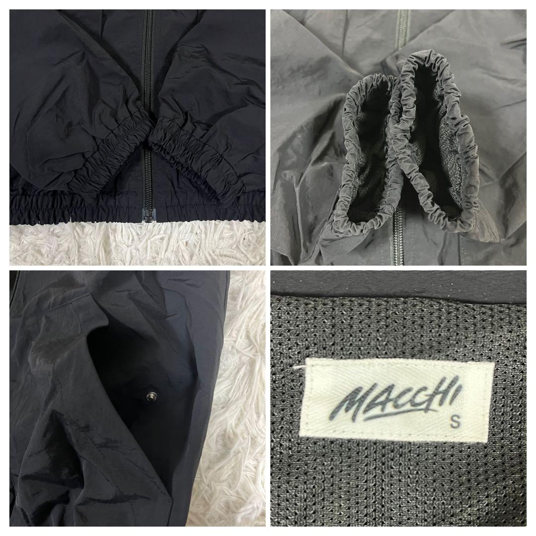 町田瑠唯 MACCHI マッキ ナイロンジャケット ブラック 黒 S ブルゾン