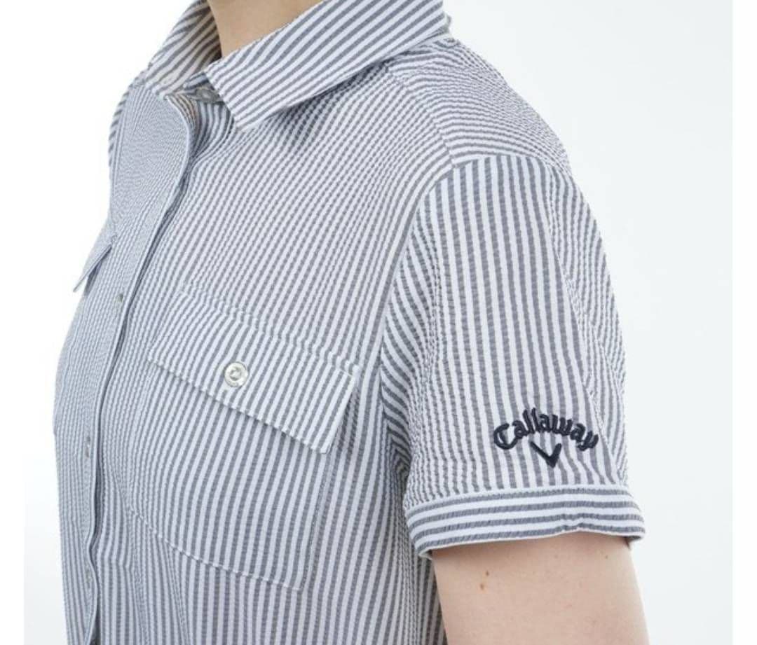 Callaway ストライプ ワンピース L