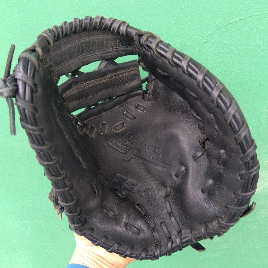 野球 グローブ 軟式 少年野球 ファーストミット SSK 黒