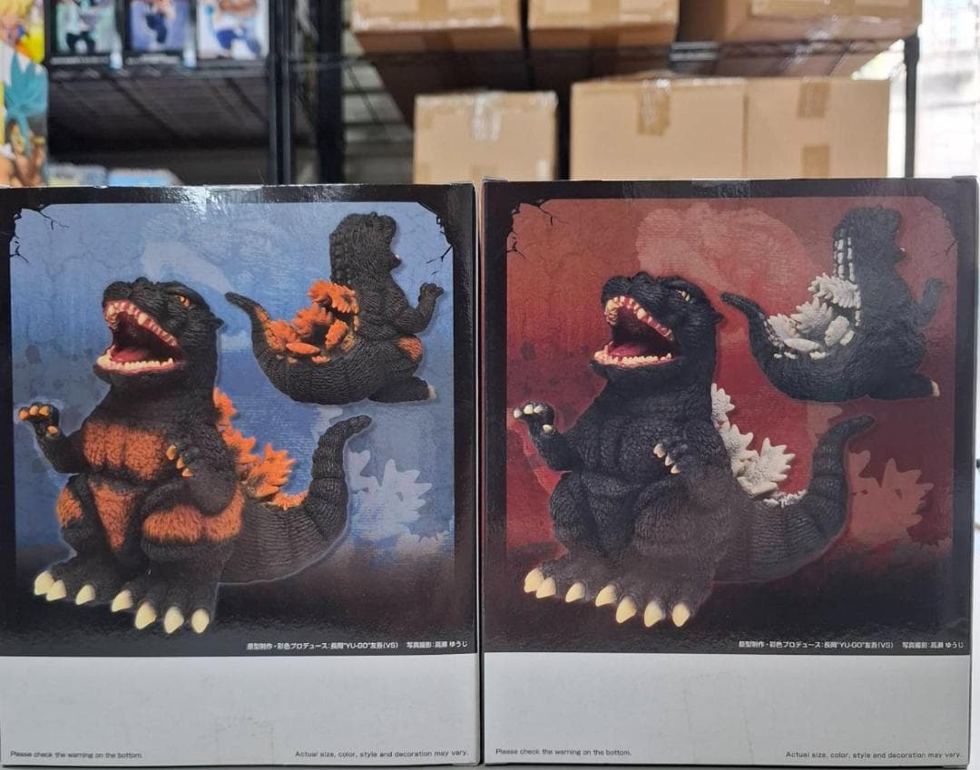 ⭐新品⭐東宝怪獣 ゴジラ・バーニングゴジラ 鎮座獣 1995 セット 0016