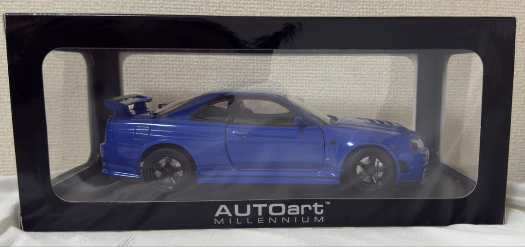 AUTOart 1/18ニスモ R34 GT-R Z-tune ベイサイドブルー