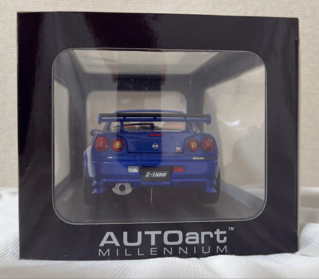 AUTOart 1/18ニスモ R34 GT-R Z-tune ベイサイドブルー