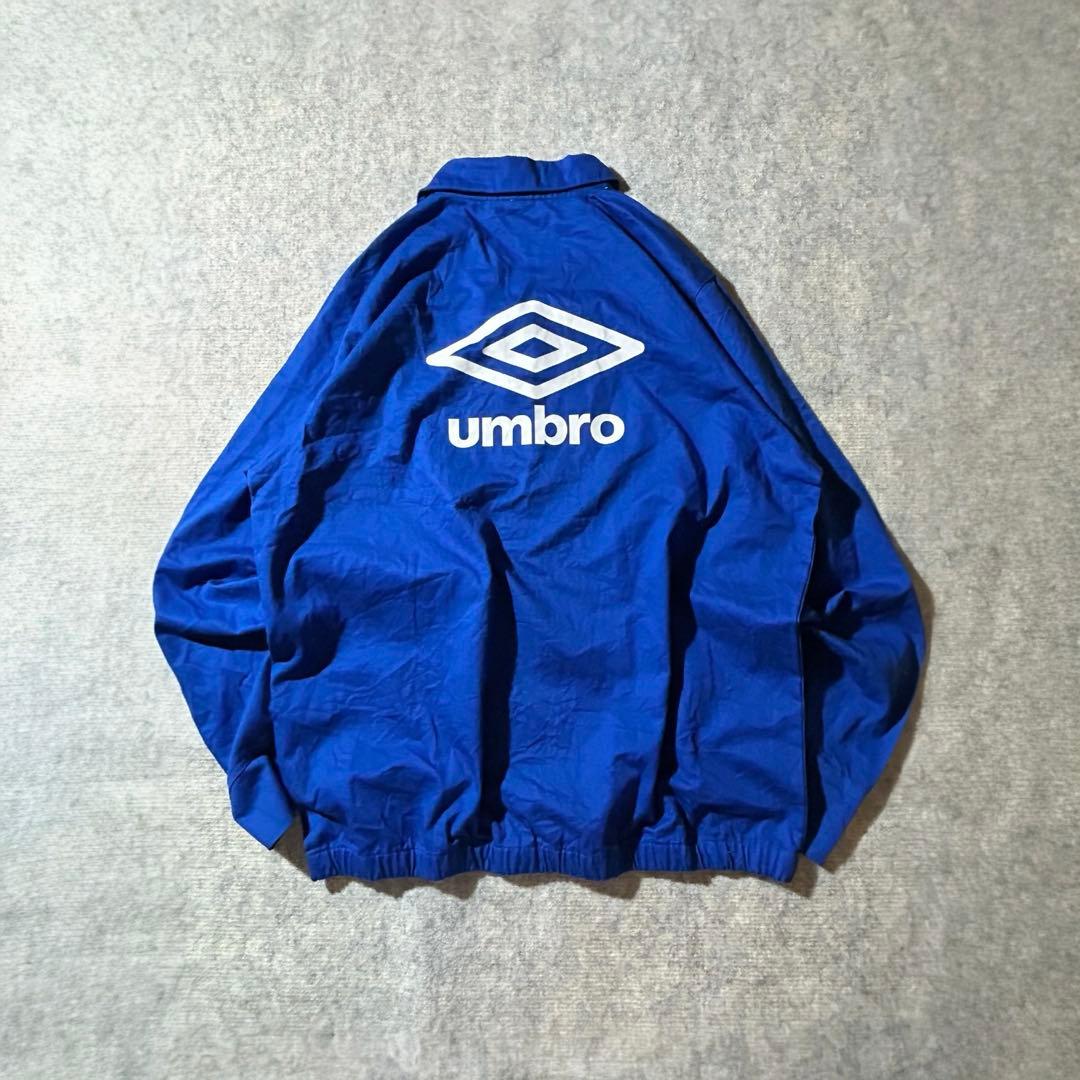 UMBROドリルトッププルオーバー 青オアシス系 90sUK/Y2Kストリート