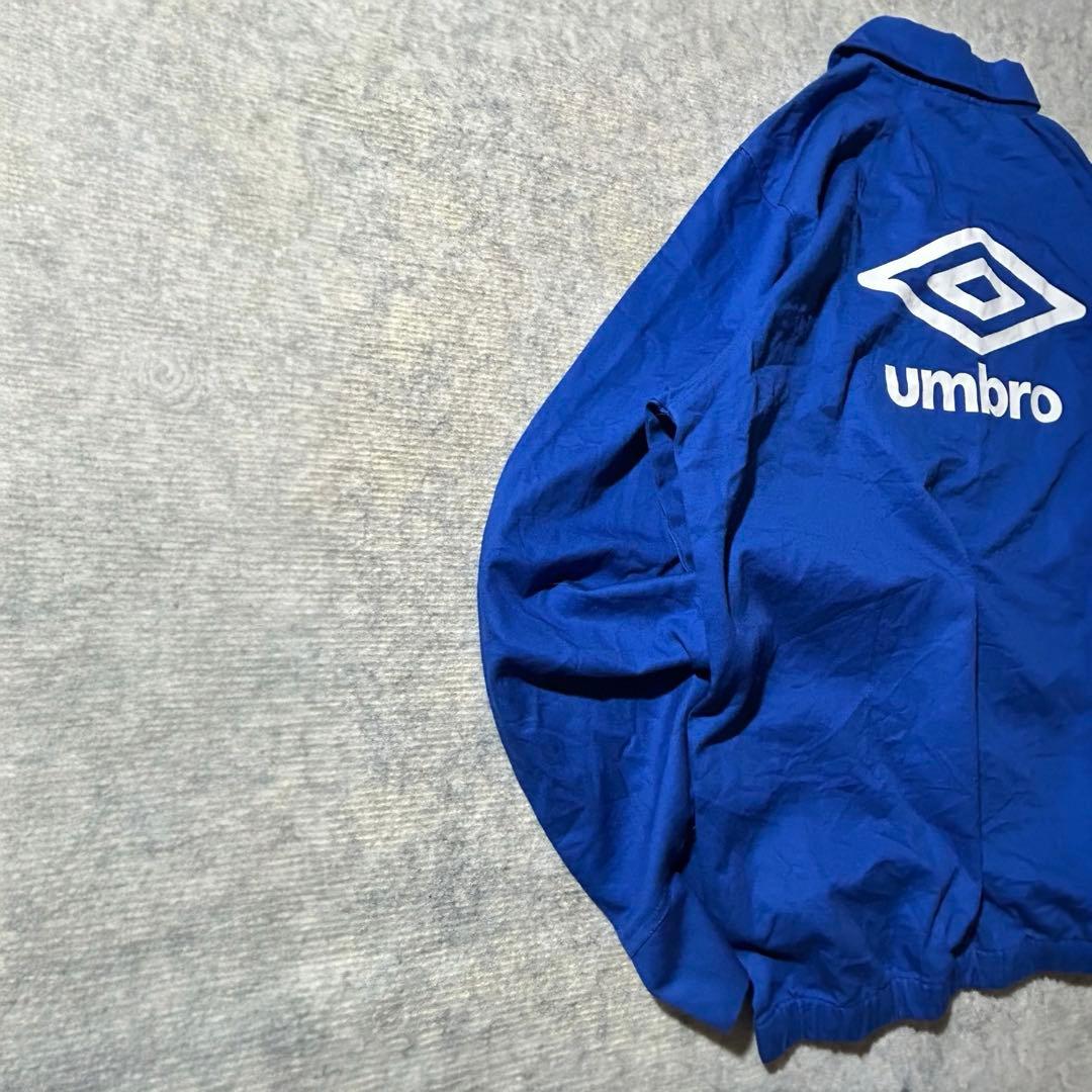 UMBROドリルトッププルオーバー 青オアシス系 90sUK/Y2Kストリート