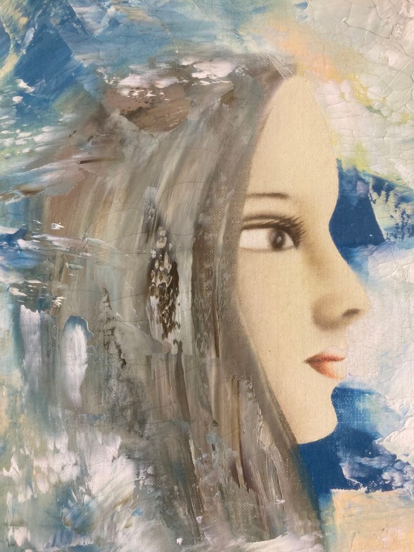 東郷青蘭　久下塚青蘭　絵画　F4号