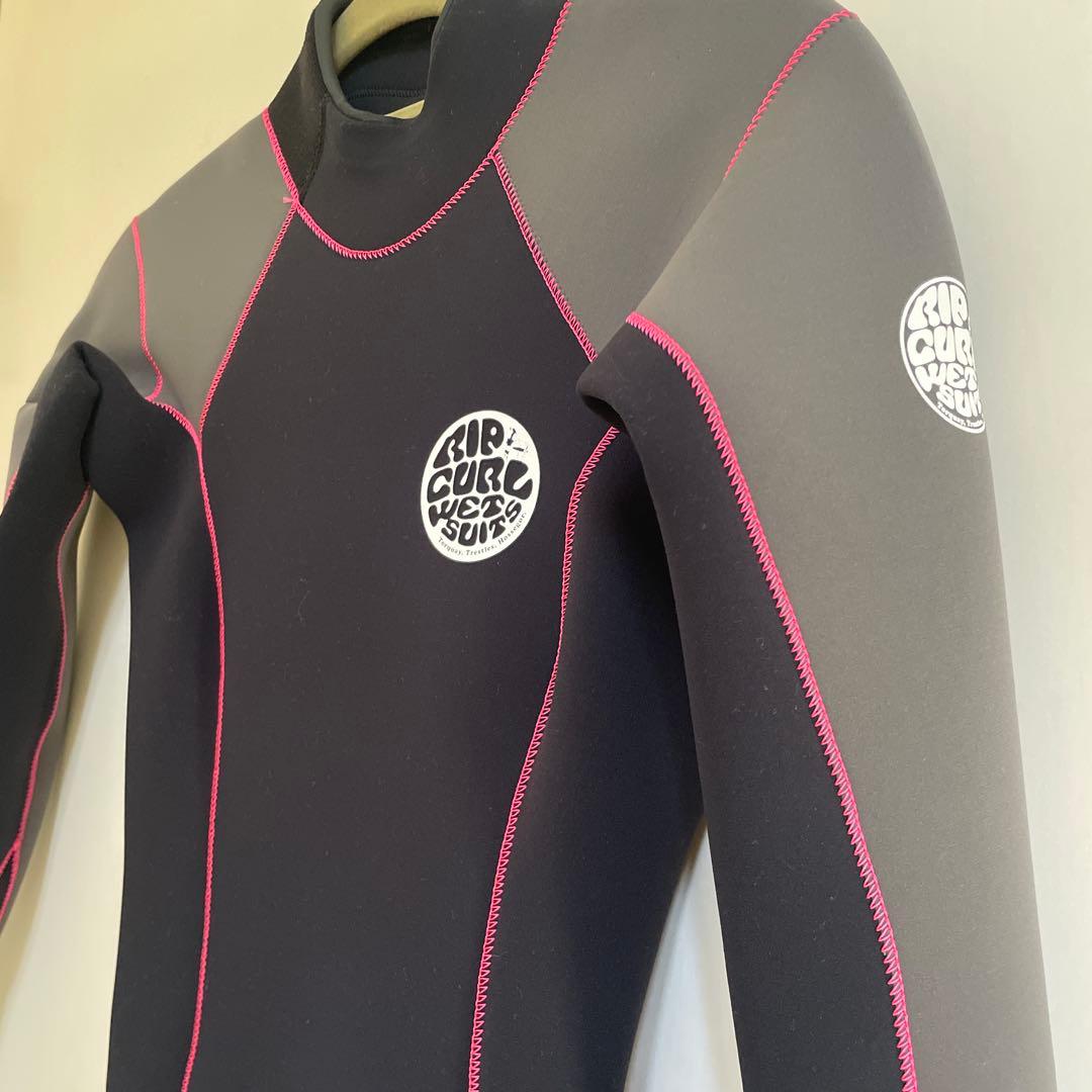 Rip Curl フルスーツ 黒/グレー/ピンク