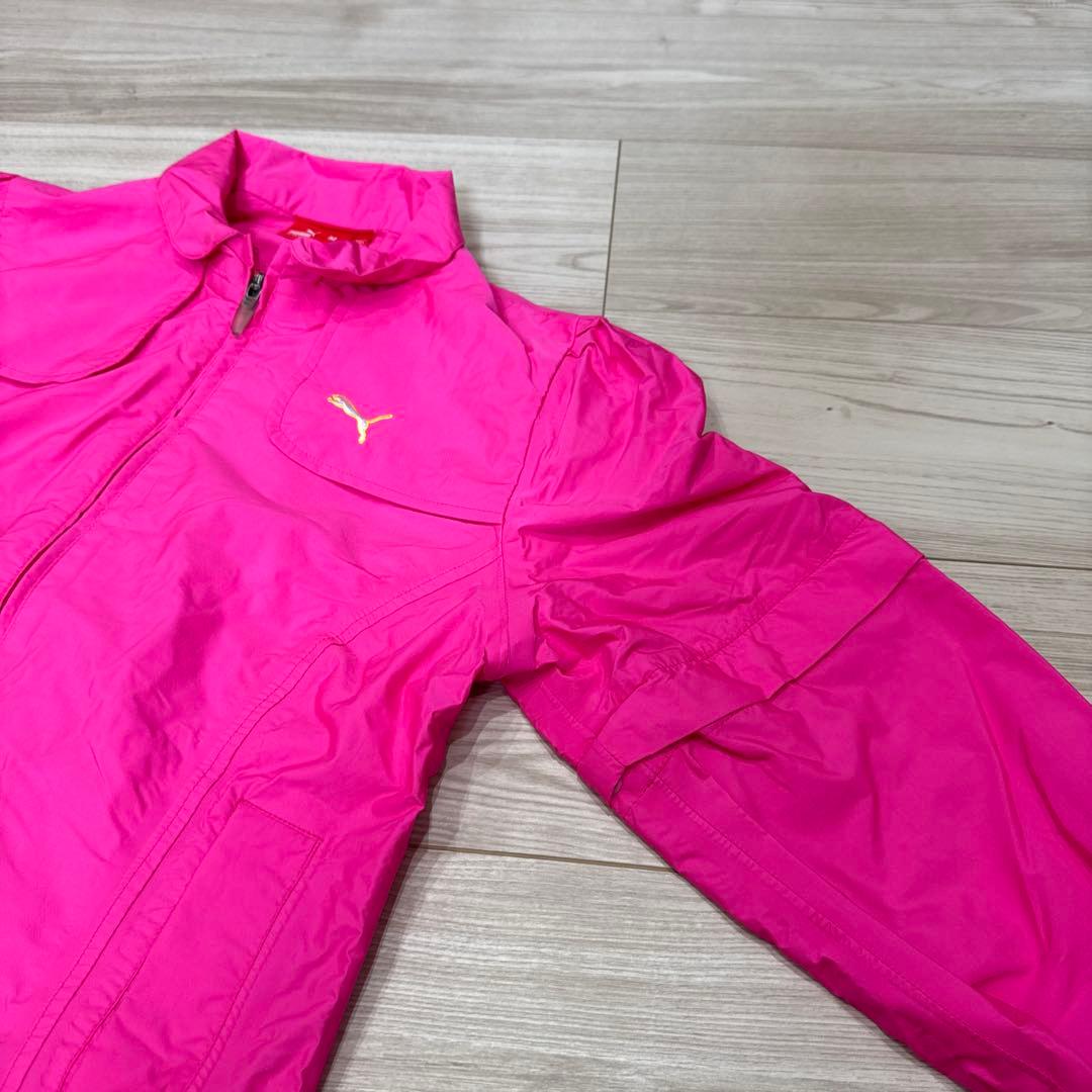 PUMA ゴルフ　レディース レインウェア Mサイズ ピンク 花柄
