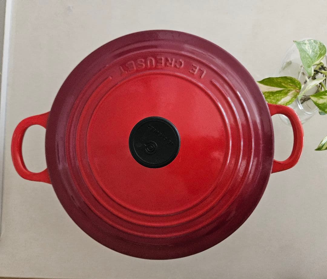 k*a様 LE CREUSET レッド 両手鍋