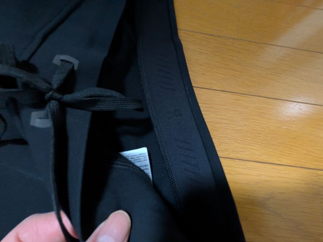 On メンズ スウェットストレッチパンツ XSブラック