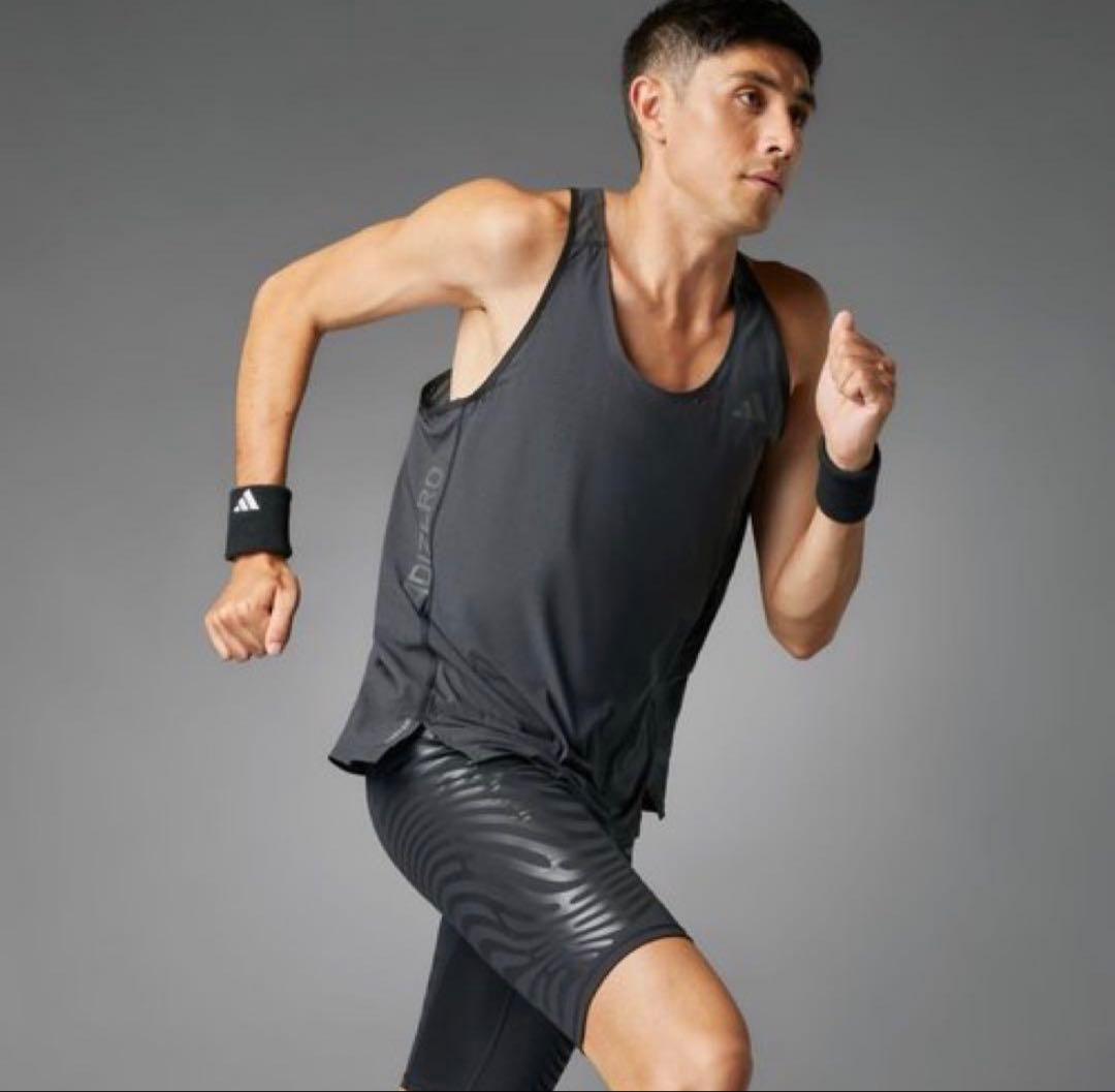 新品 アディダス　adidas メンズ　adizero ランニング　シングレット