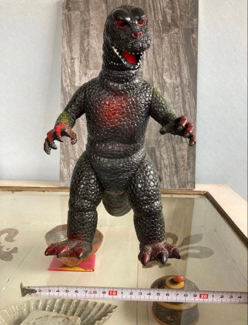 大型 ヴィンテージ怪獣ソフビ 香港製 約35cm UK刻印