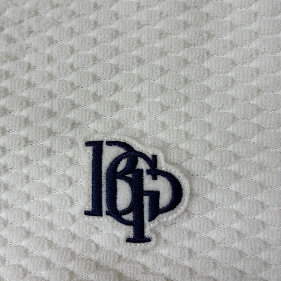 美品 BEAMS GOLF ワッフル スウェット ホワイトロゴ刺繍 ゴルフウェア
