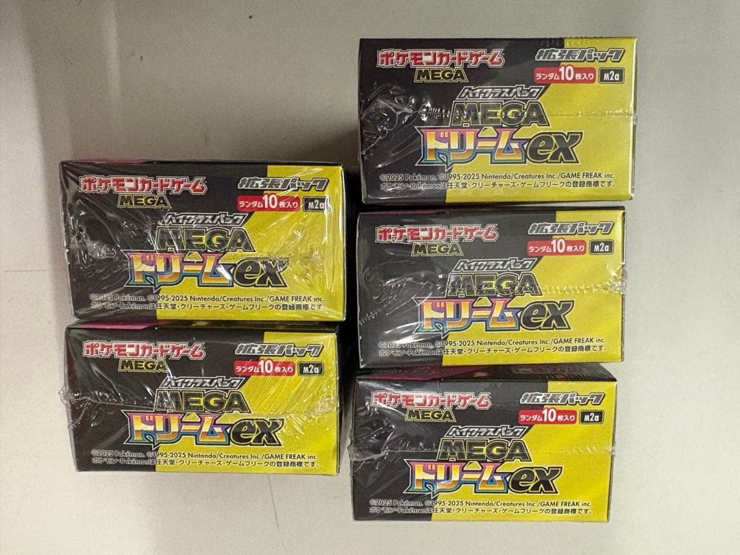<シュリンク付き>ポケモンカードゲーム MEGA ドリームEX 5BOX