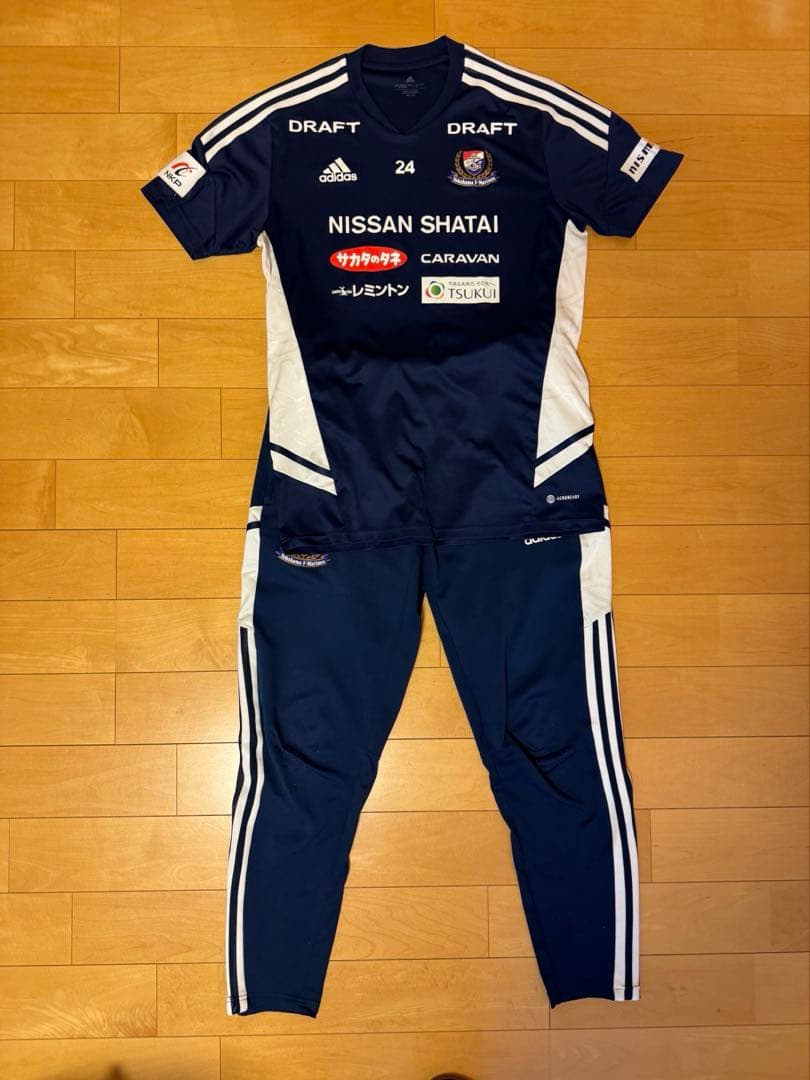 【選手支給品】横浜Fマリノス トレーニングウェア 上下セット adidas