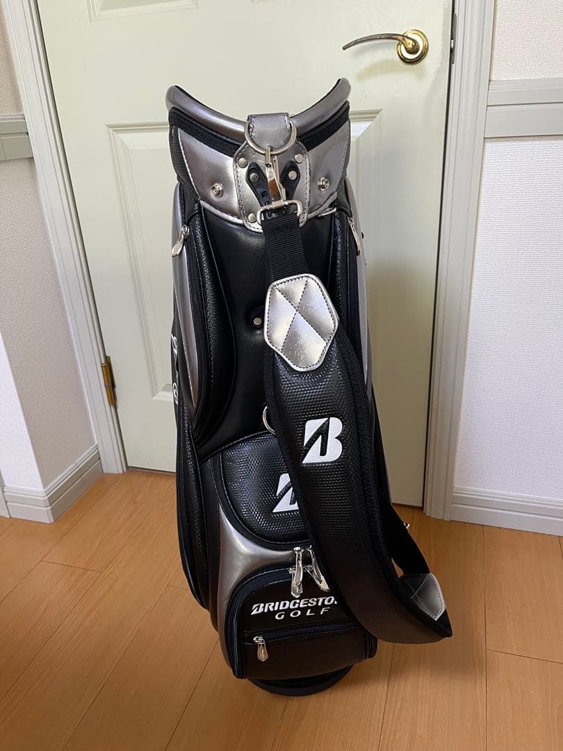 ブリヂストン 流線型 CBG517 ゴルフバッグ 黒/銀