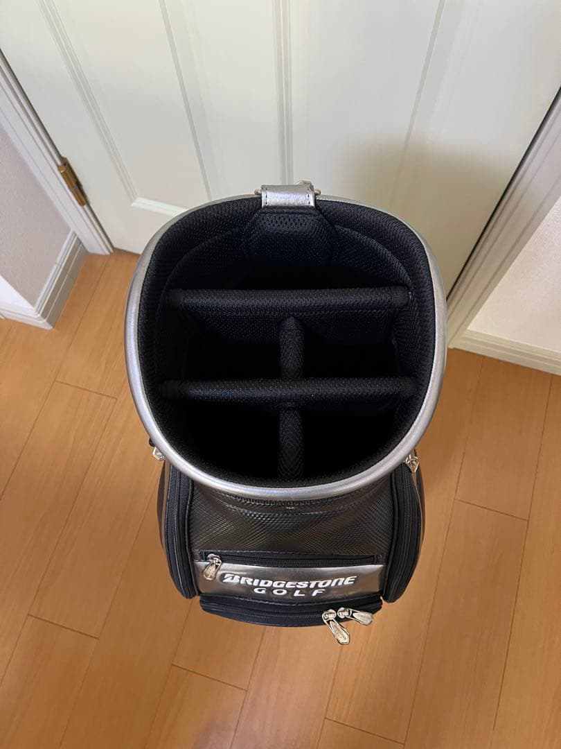 ブリヂストン 流線型 CBG517 ゴルフバッグ 黒/銀