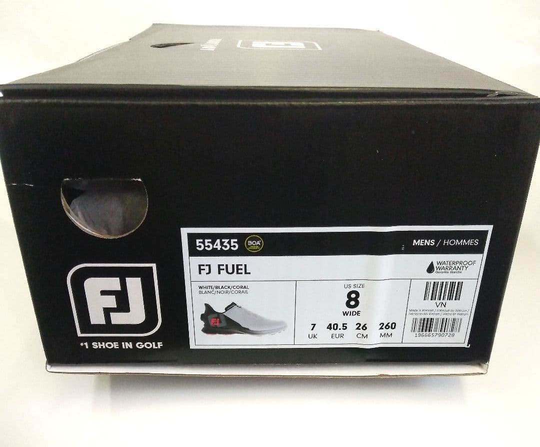 新品未使用　フットジョイゴルフシューズ FJ FUEL　26.0㎝　スパイクレス
