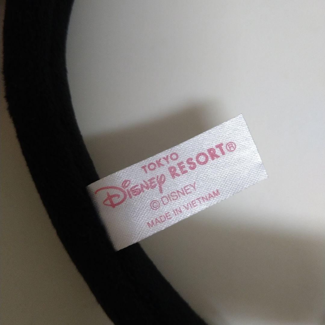ディズニー　ミニー　カチューシャ ハートチャーム付き　ピンクと黒　2個セット