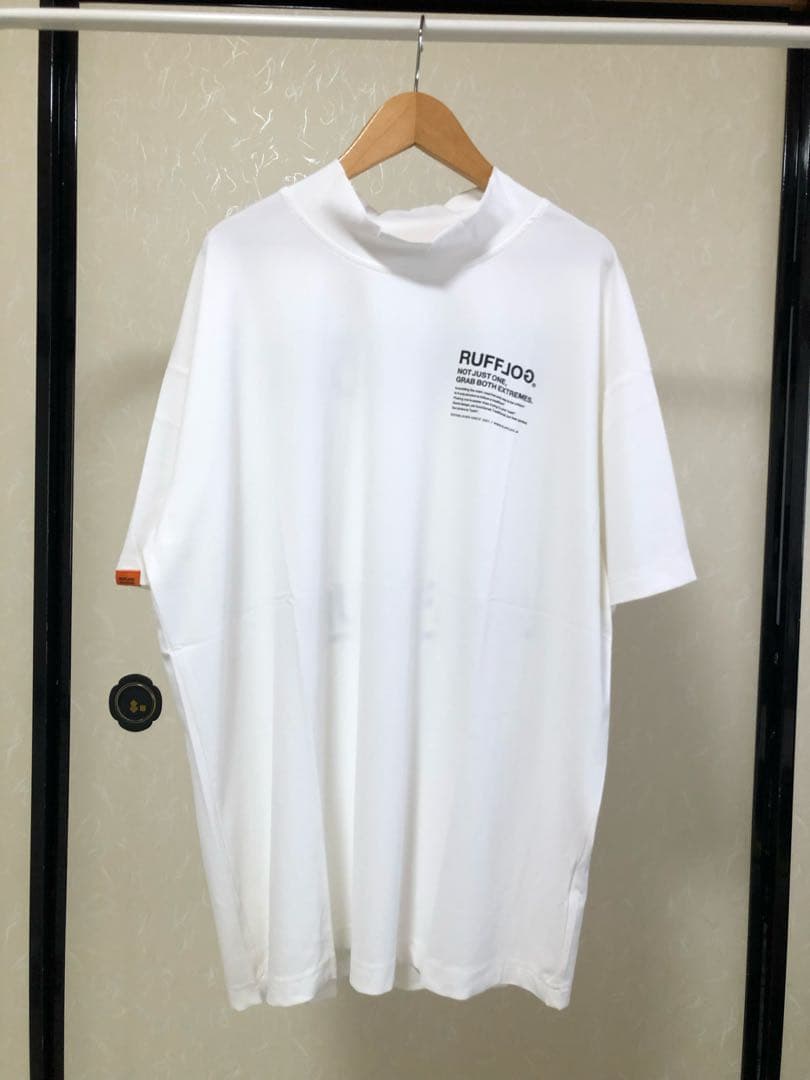 RUFFLOG MOCK NECK TEE サイズXL ホワイト　未使用