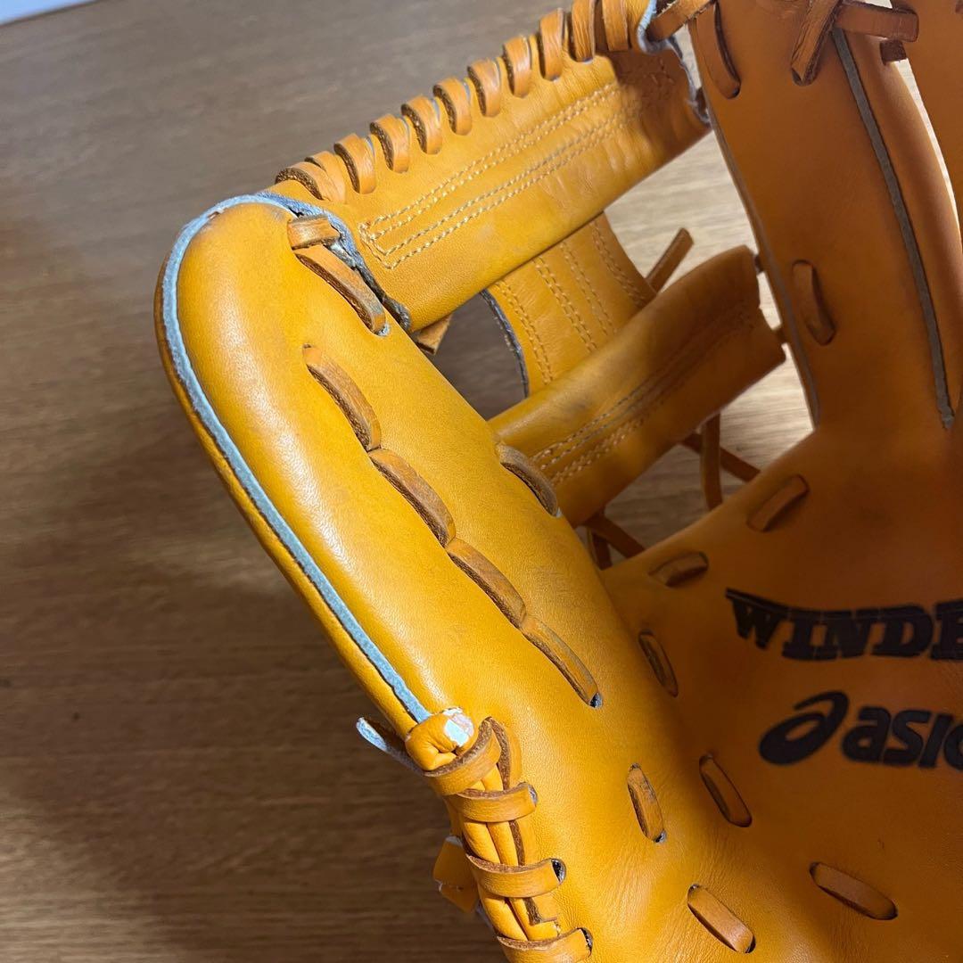 アシックス WINDEED BRG23K 軟式グローブ オレンジ 美品