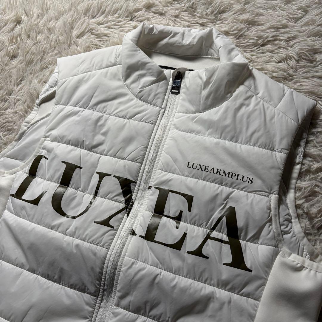 美品■LUXE AKMPLUS ダウンベスト　ホワイト　48 L