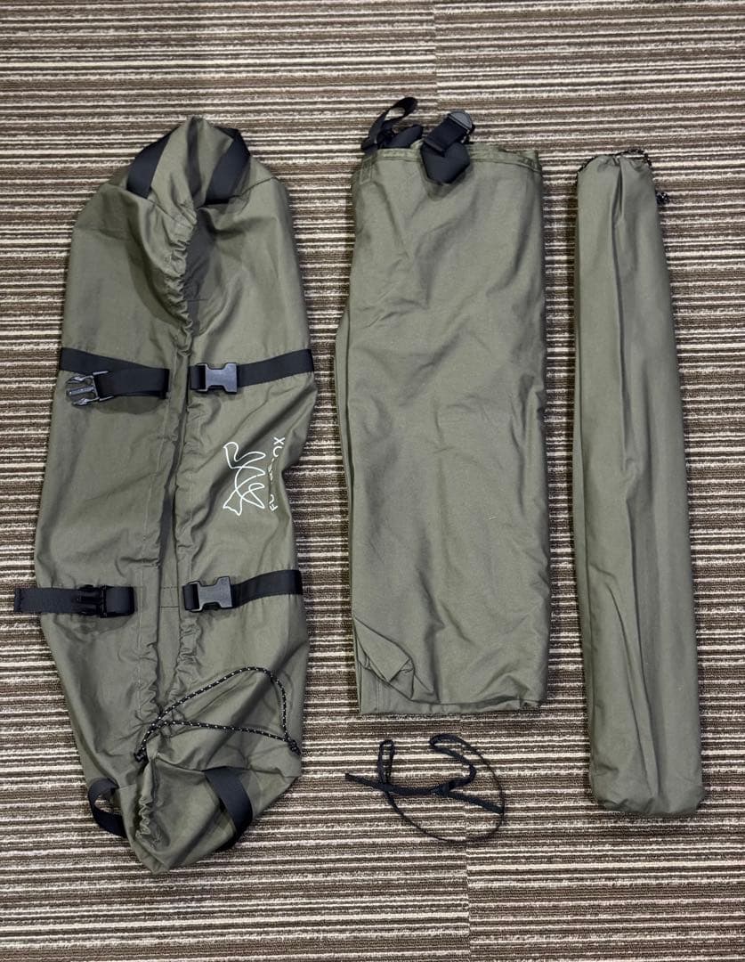 新品 未使用 FUTURE FOX 焚き火 陣幕 オリーブ TC素材