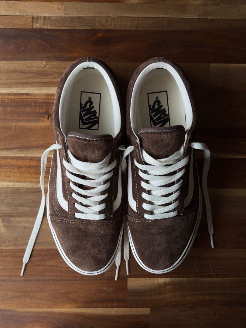 VANS Old Skoolブラウン スエード スニーカー (26cm)