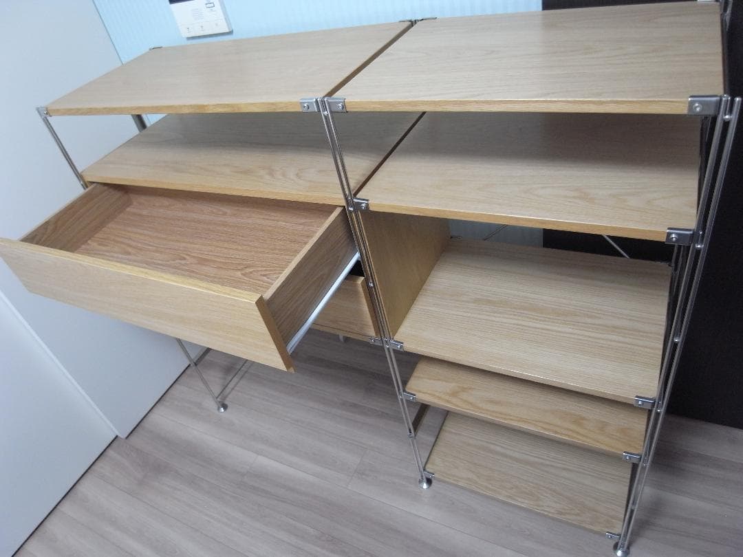【MUJI 無印良品】ステンレスユニットシェルフ 全幅140cm 全高120cm