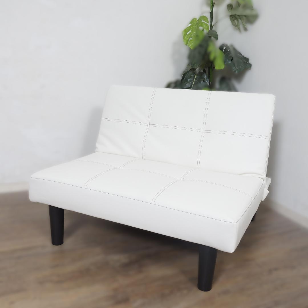 【新品】レザー張り リクライニングソファ　シンプル スタイリッシュ　アウトレット