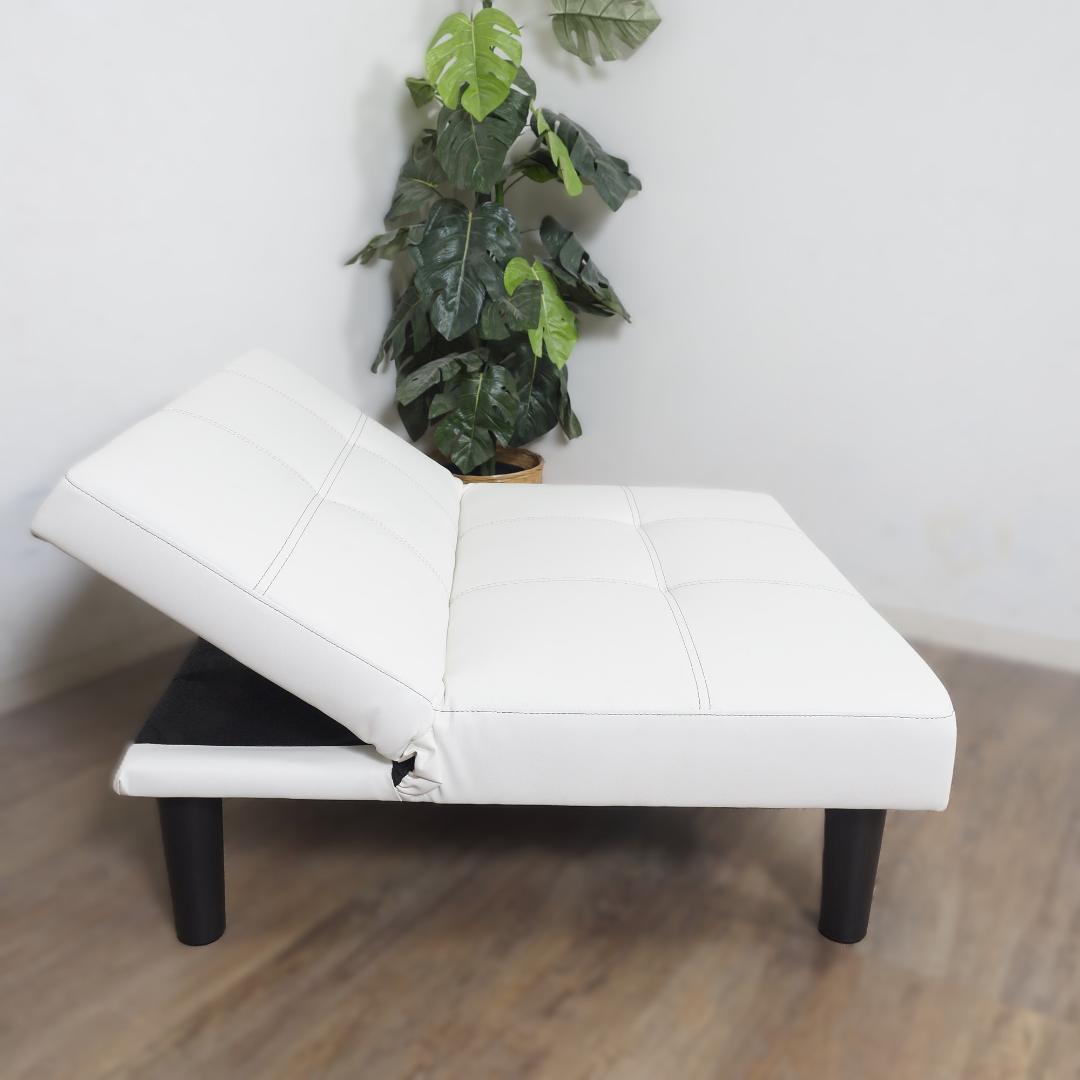 【新品】レザー張り リクライニングソファ　シンプル スタイリッシュ　アウトレット