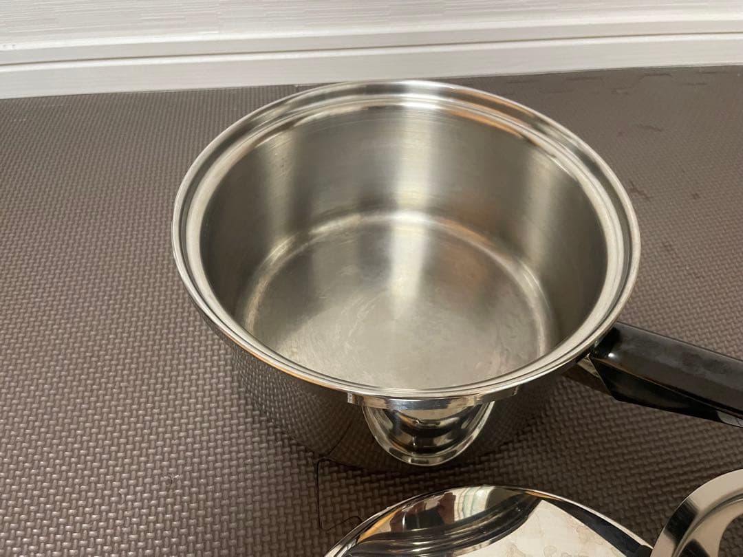 ステンレス鍋 蒸し器付き