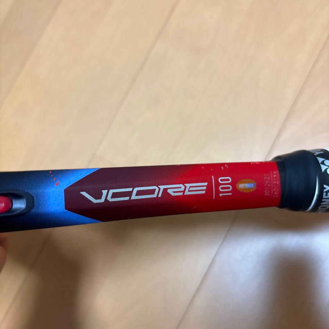 YONEX VCORE100 2本　赤　サンドベージュ