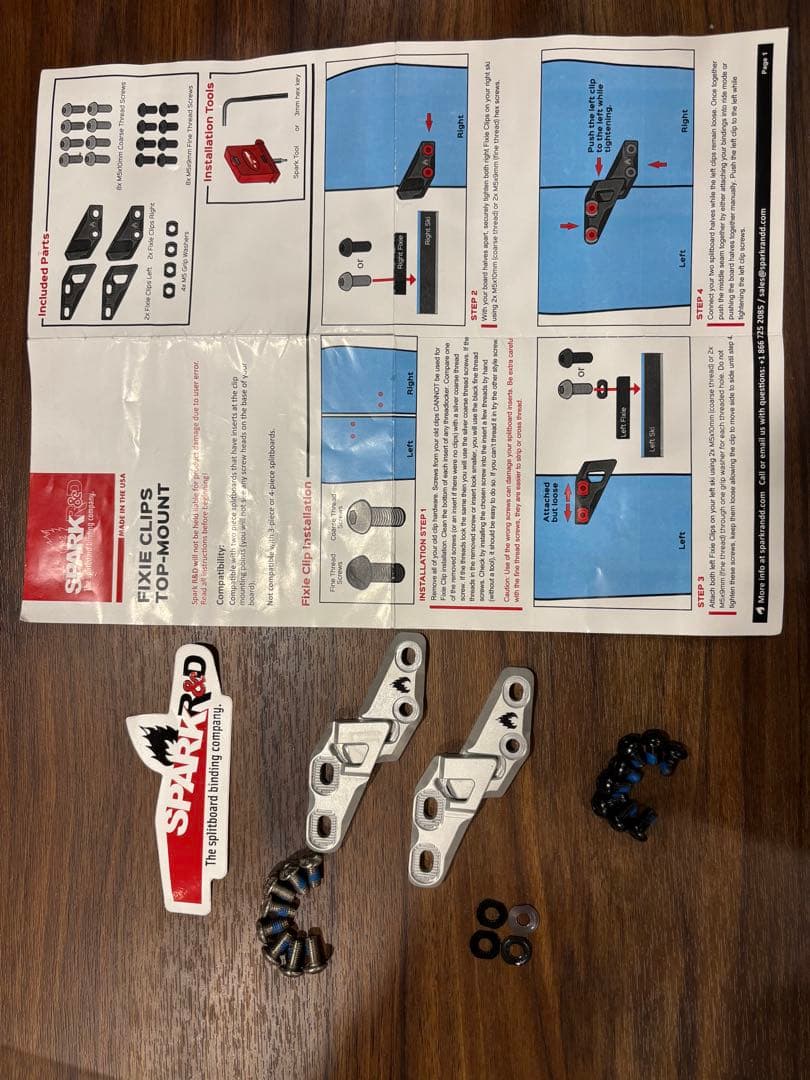 SPARK R＆D FIXIE CLIPS Top-Mount Type
