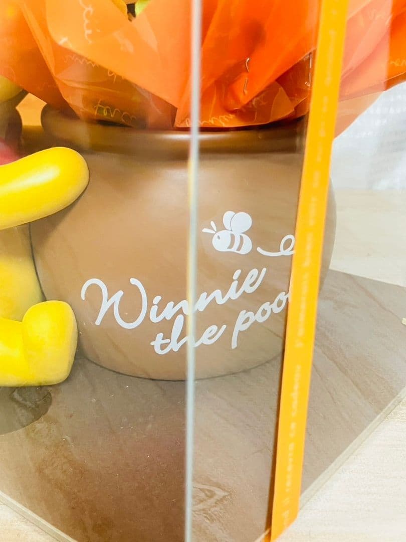 美品▼ プリザーブドフラワー プーさん プレゼント インテリア 陶器 プランター