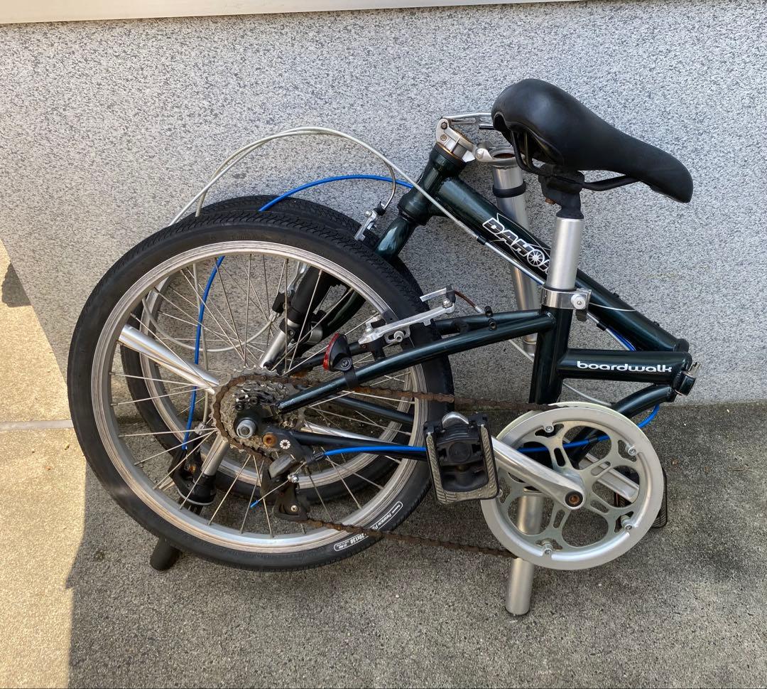 DAHON broad walk 折りたたみ自転車 濃いめのグリーン