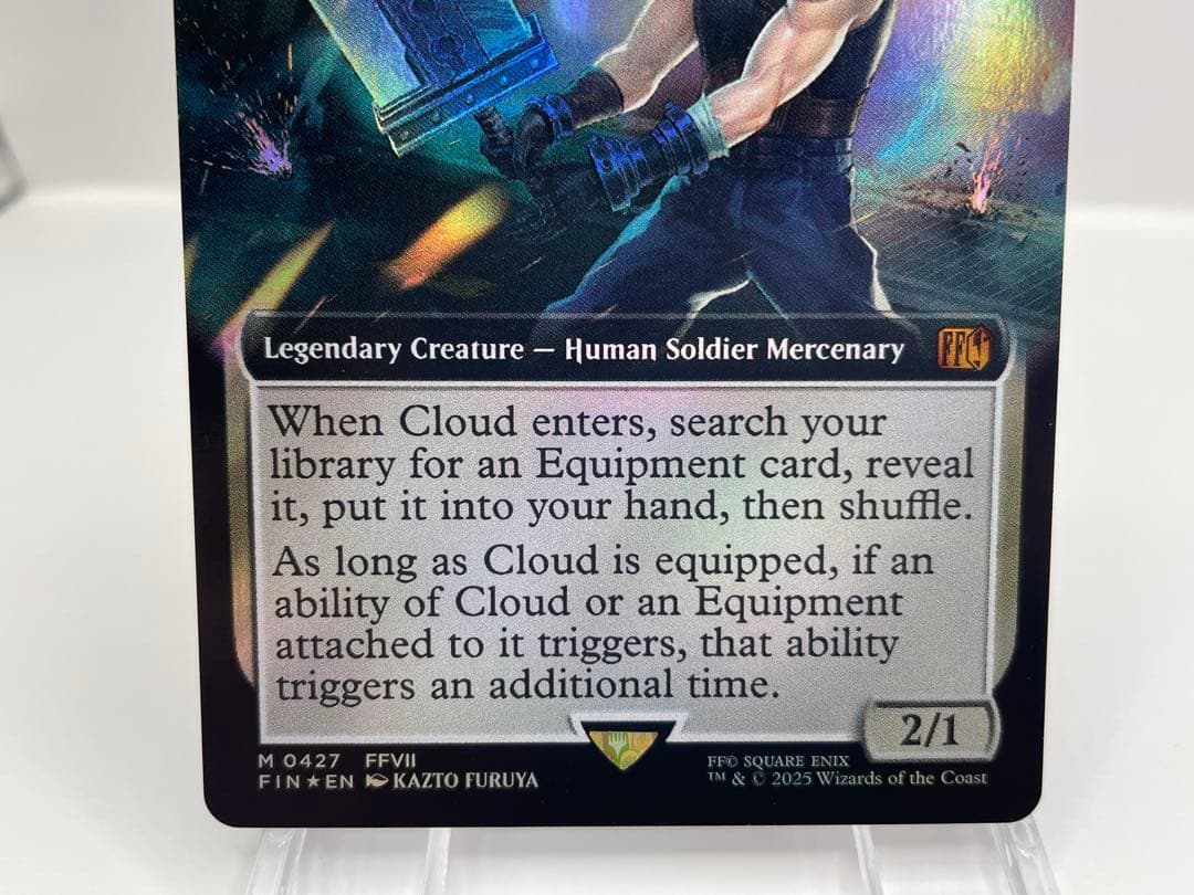 バンドル限定 mtg ミッドガルの傭兵、クラウド 英語 FOIL FF ②